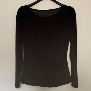 Ann Taylor Classic Black Long Sleeve Top